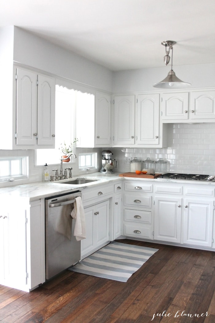 Small White Kitchen
 Making the Most of a Small Kitchen