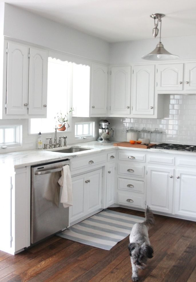 Small White Kitchen
 We did it Our kitchen remodel