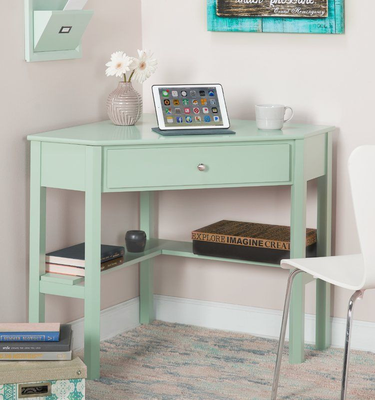Small Writing Desk For Bedroom
 Gethard Corner Writing Desk With images