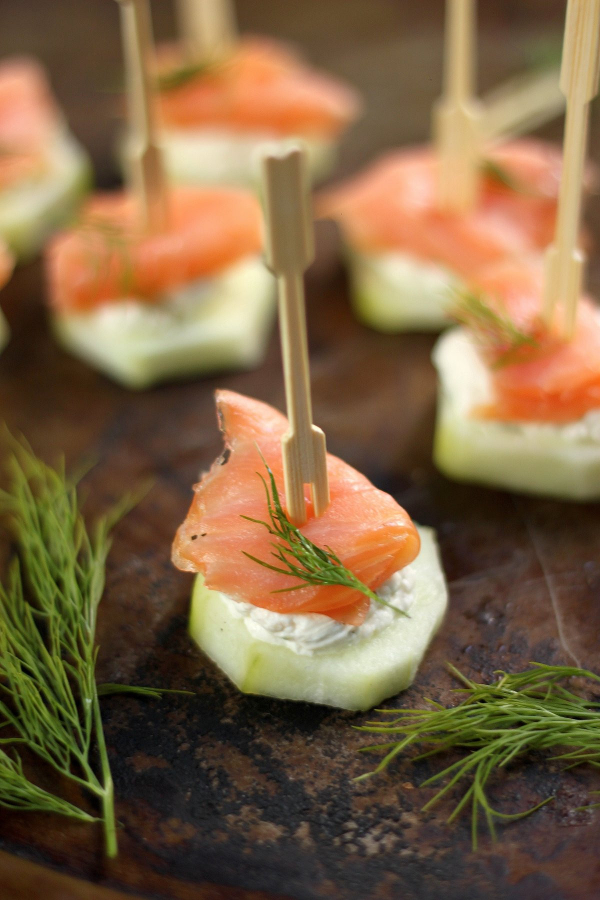 Smoked Salmon Cream Cheese Appetizers
 Smoked Salmon and Cream Cheese Cucumber Bites Baker by