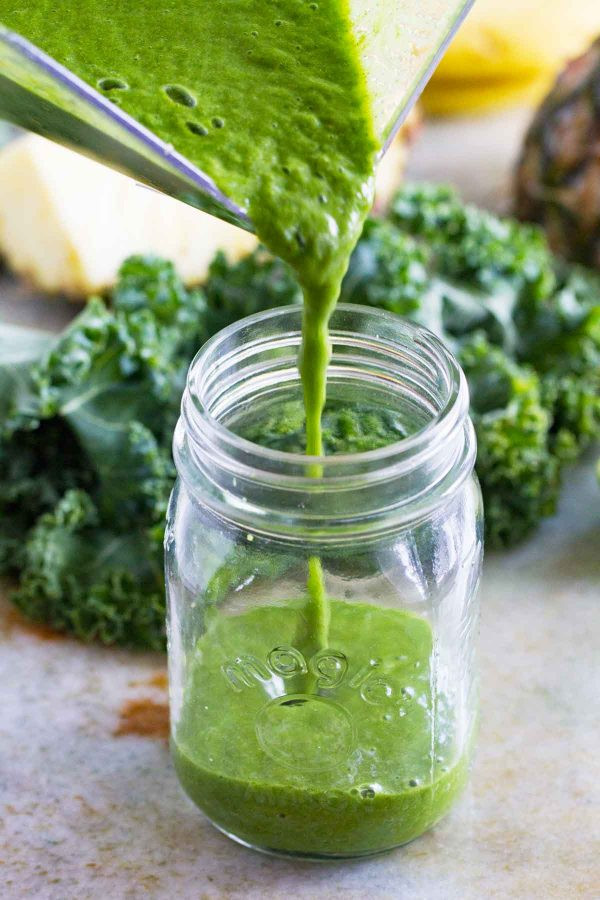 Smoothies With Kale
 Healthy Pineapple Banana Kale Smoothie Recipe Taste and Tell