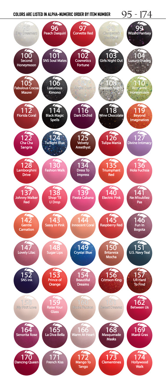 Sns Nail Colors
 SNS Gelous Color – Seattle Nail Supply