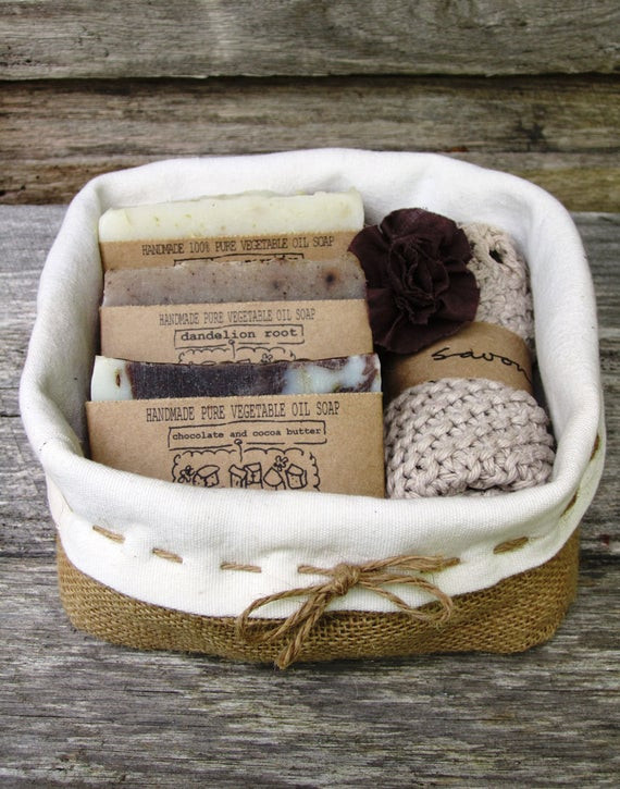 Soap Gift Basket Ideas
 Gift Pack t basket soap t set handmade by SavonaSoaps