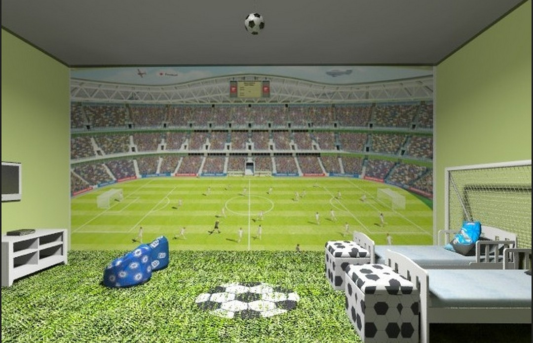 Soccer Decorations For Bedroom
 Stylish Soccer Themed Bedroom Design For Boys 21 De agz