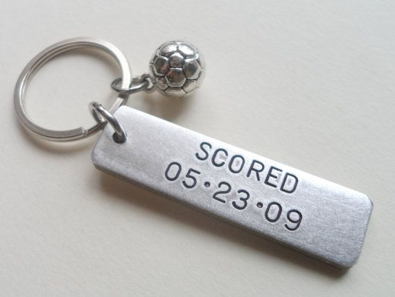 Soccer Gift Ideas For Boyfriend
 Anniversary Keychain Soccer Keychain Couples Keychain