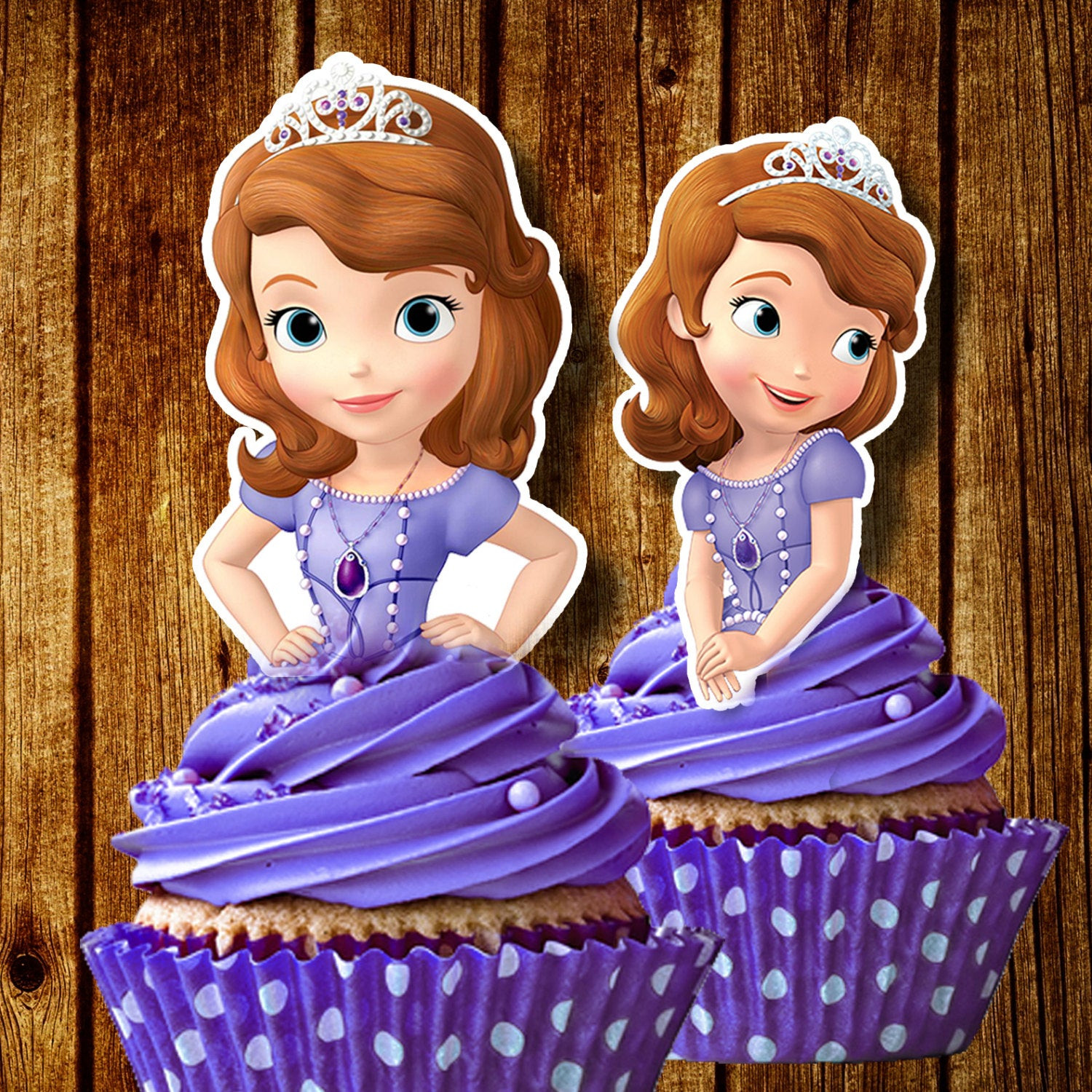 Sofia The First Cupcakes
 PRINTABLE Sofia the First Cupcake Toppers Sofia Cupcake