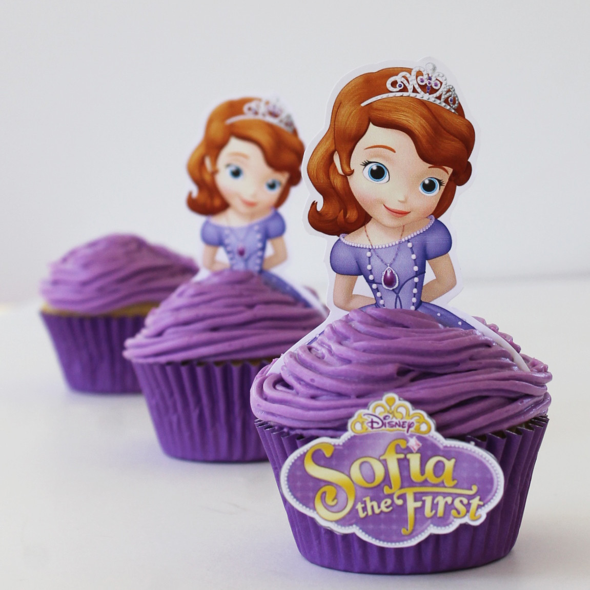 Sofia The First Cupcakes
 Sofia the First Princess Blueberry Cupcakes Free Printables