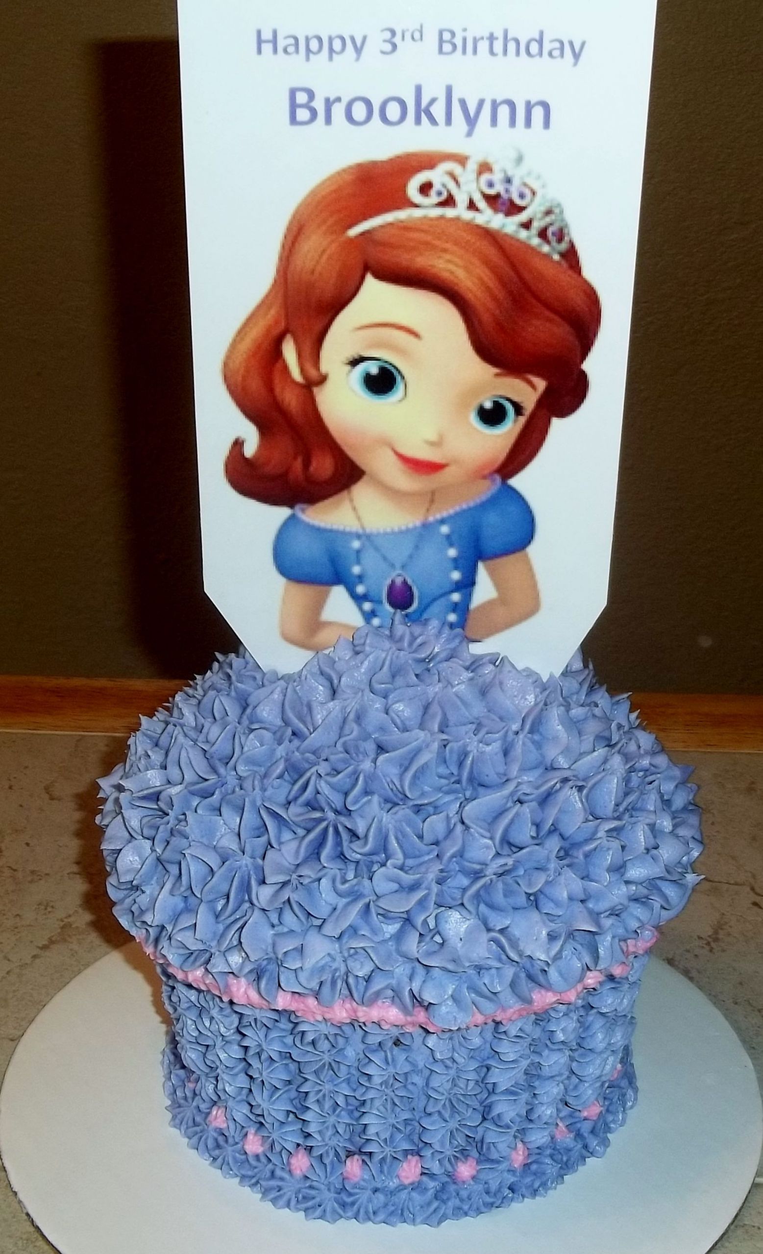 Sofia The First Cupcakes
 Sofia The First Giant Cupcake Birthday Cake