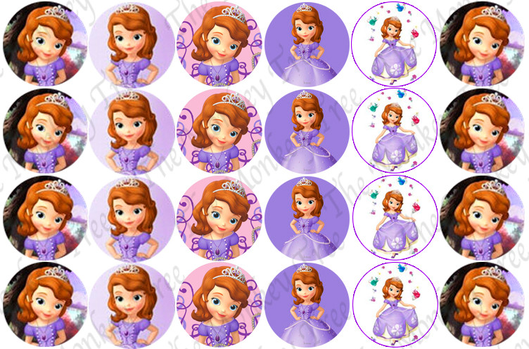 Sofia The First Cupcakes
 Sofia 1st Edible Cupcake