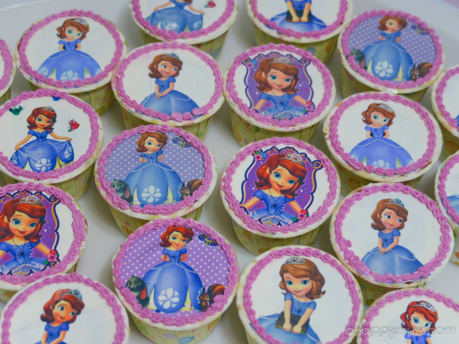 Sofia The First Cupcakes
 A Happy Mum