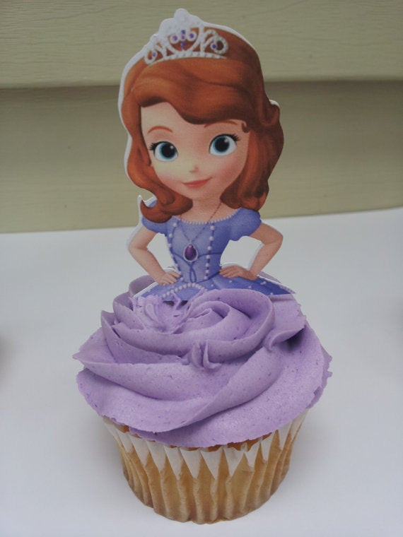 Sofia The First Cupcakes
 INSTANT Download Sofia the First Cupcake Toppers Digital File