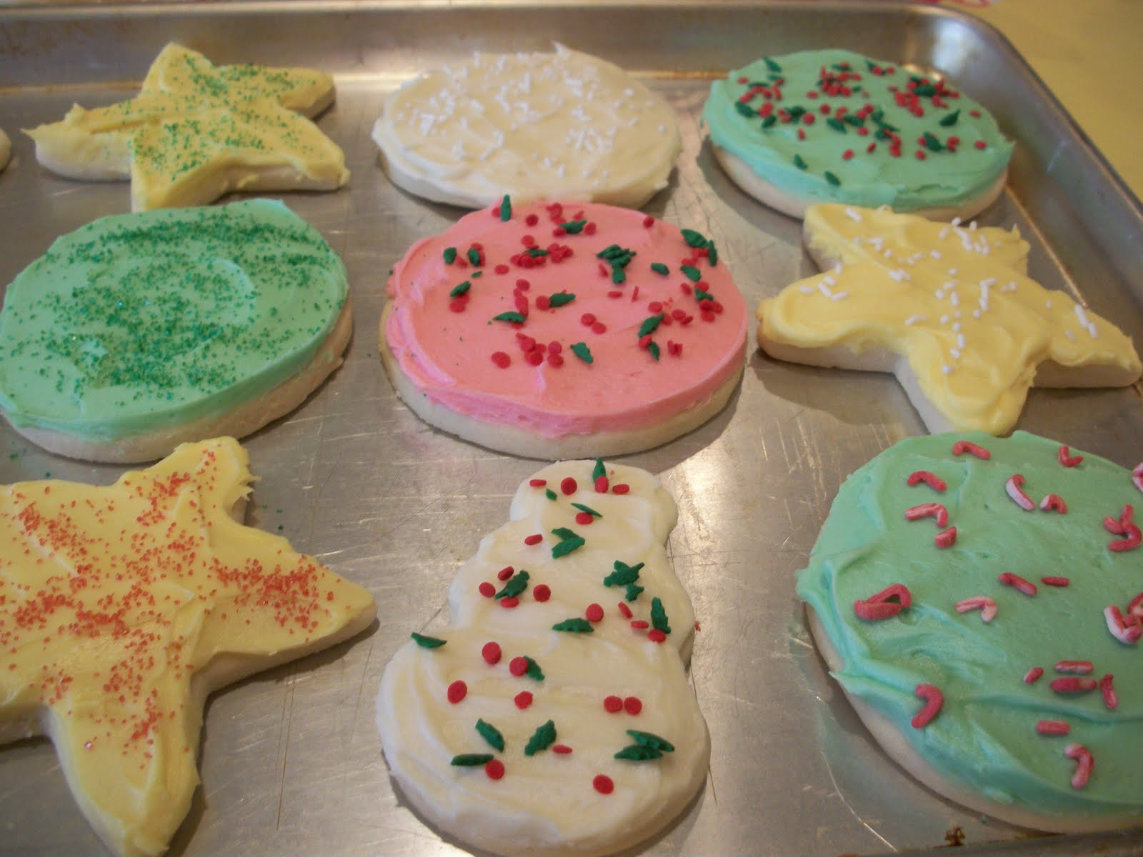 Soft Christmas Cookies
 Soft Christmas Sugar Cookies w Cream Cheese Frosting