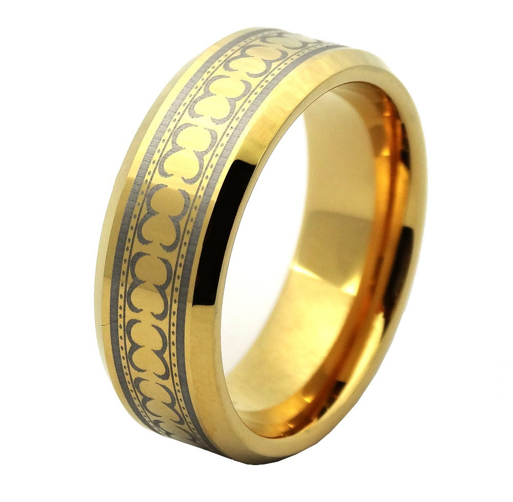 Solid Gold Wedding Bands
 2015 Hot Sell Mens Gold Jewelry Fashion Rings 24k Solid