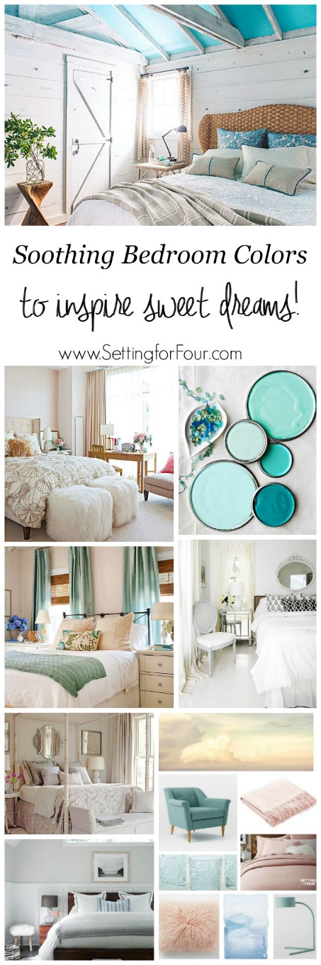 Soothing Bedroom Paint Colors
 Soothing Bedroom Color Schemes Setting for Four