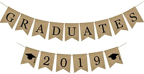 Sophisticated Graduation Party Ideas
 Burlap Graduation Banner Graduation 2019 Classy Party