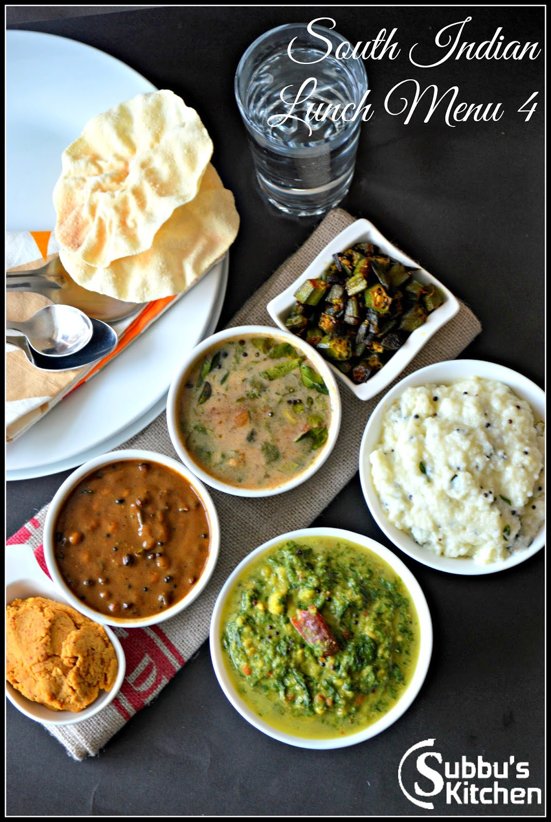 South Indian Dinner Ideas
 South Indian Lunch Menu 4 Vathakuzhambu Araitha Rasam