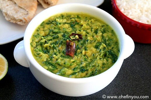 South Indian Spinach Recipes
 Dal Palak Recipe