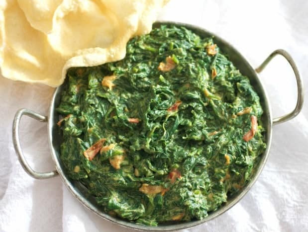 South Indian Spinach Recipes
 Easy Indian Creamed Spinach Ve arian Recipe Tasty