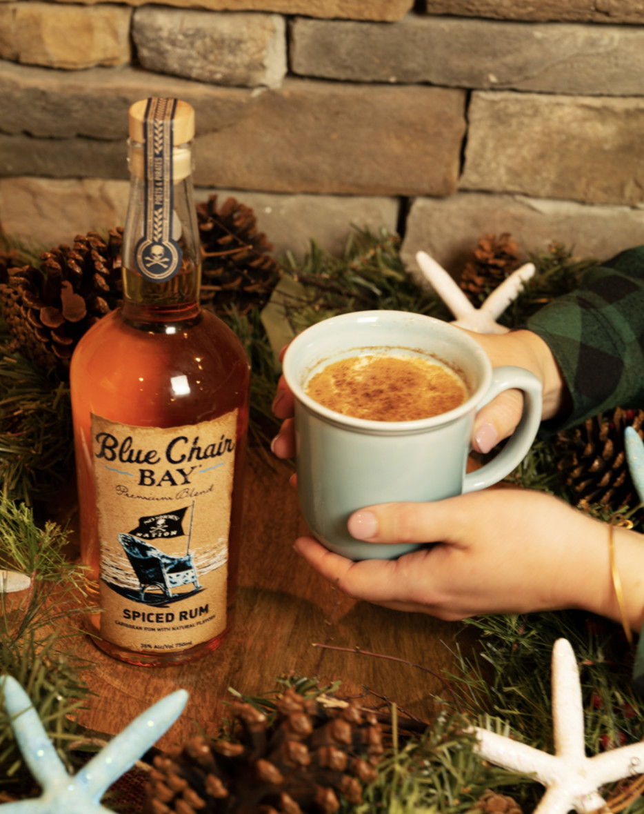 Southern Comfort Vanilla Spice Eggnog
 1 5 oz Blue Chair Bay Spiced Rum 6 oz Southern fort