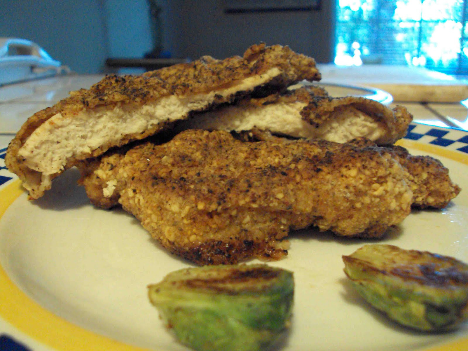 Southern Fried Boneless Chicken
 Southern Fried Chicken and Golden Crusted Brussels