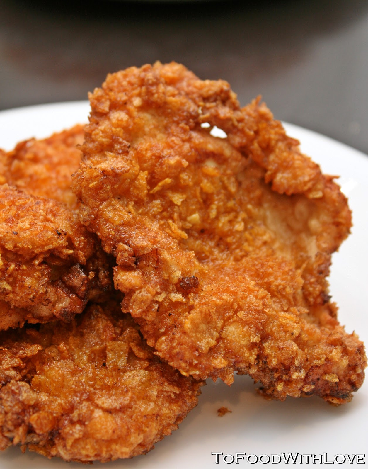 Southern Fried Chicken Breast Recipe
 To Food with Love Deep fried Cornflake Chicken Schnitzel