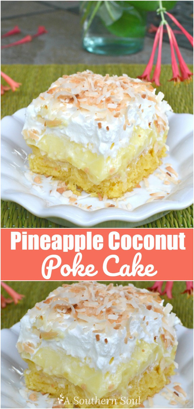 Southern Pineapple Coconut Cake
 Pineapple Coconut Poke Cake A Southern Soul