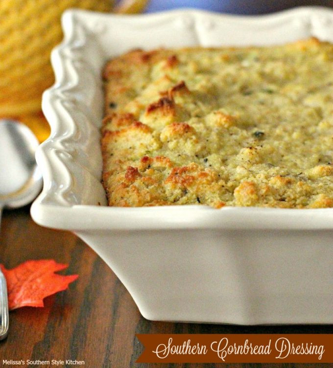 Southern Style Cornbread Dressing
 Southern Cornbread Dressing melissassouthernstylekitchen