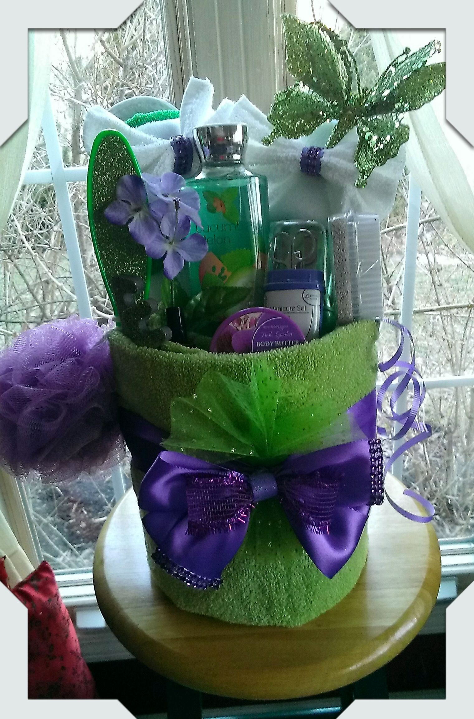 Spa Gift Basket Ideas Homemade
 Towel Spa Gift Basket made by Norma s Unique Gift Baskets