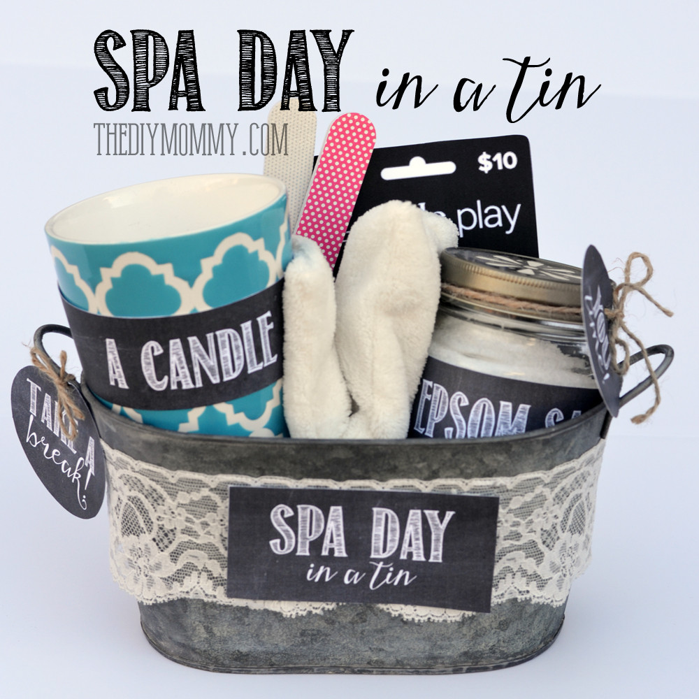 Spa Gift Basket Ideas Homemade
 A Gift in a Tin Spa Day in a Tin
