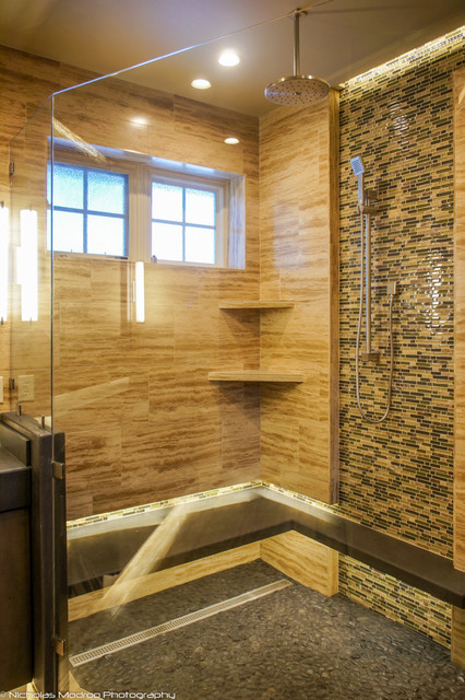 Spa Like Master Bathroom
 Modern Spa Like Master Bath Makover Contemporary