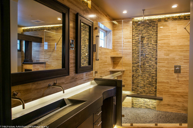 Spa Like Master Bathroom
 Modern Spa Like Master Bath Makover Contemporary