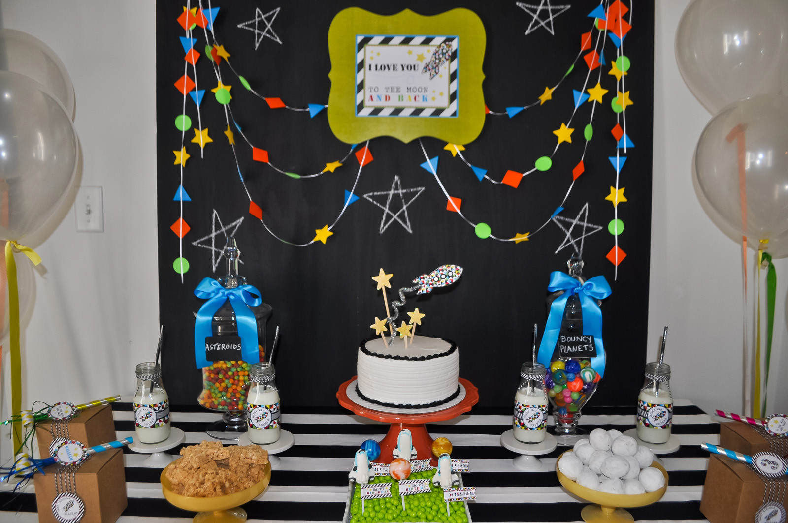 Space Birthday Party
 A Modern Space Rocket Ship Birthday Party Anders Ruff