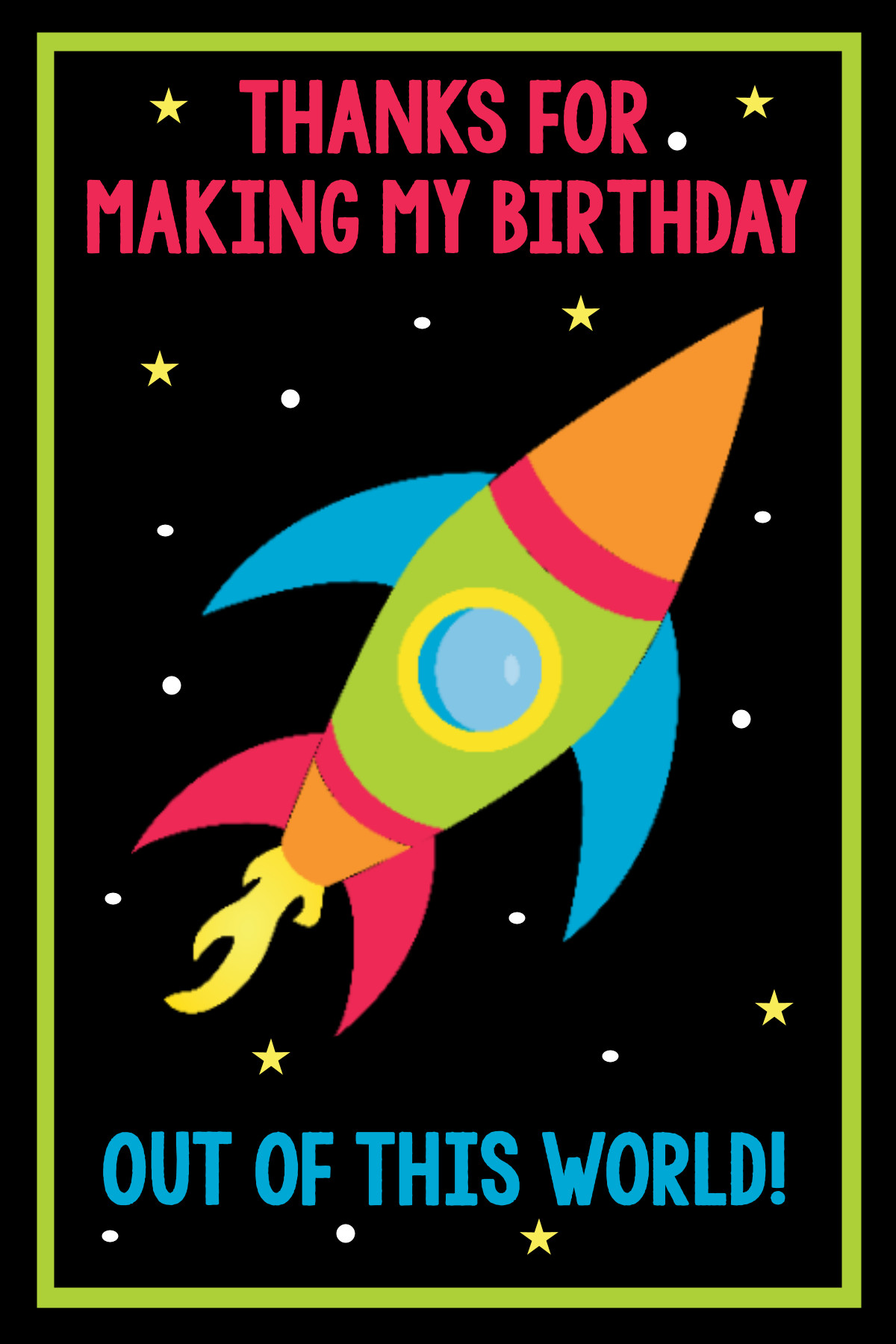 Space Birthday Party
 Space Birthday Party Invitations & Party Pack