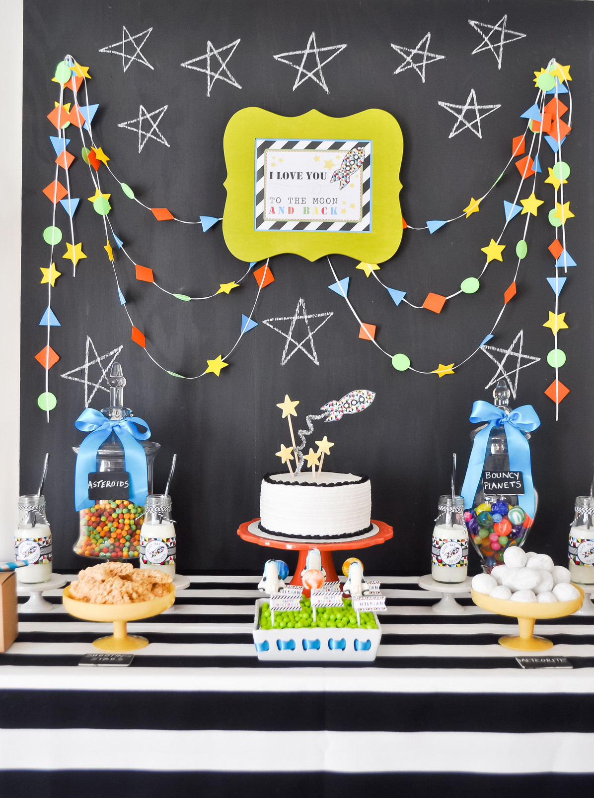 Space Birthday Party
 A Modern Space Rocket Ship Birthday Party Anders Ruff