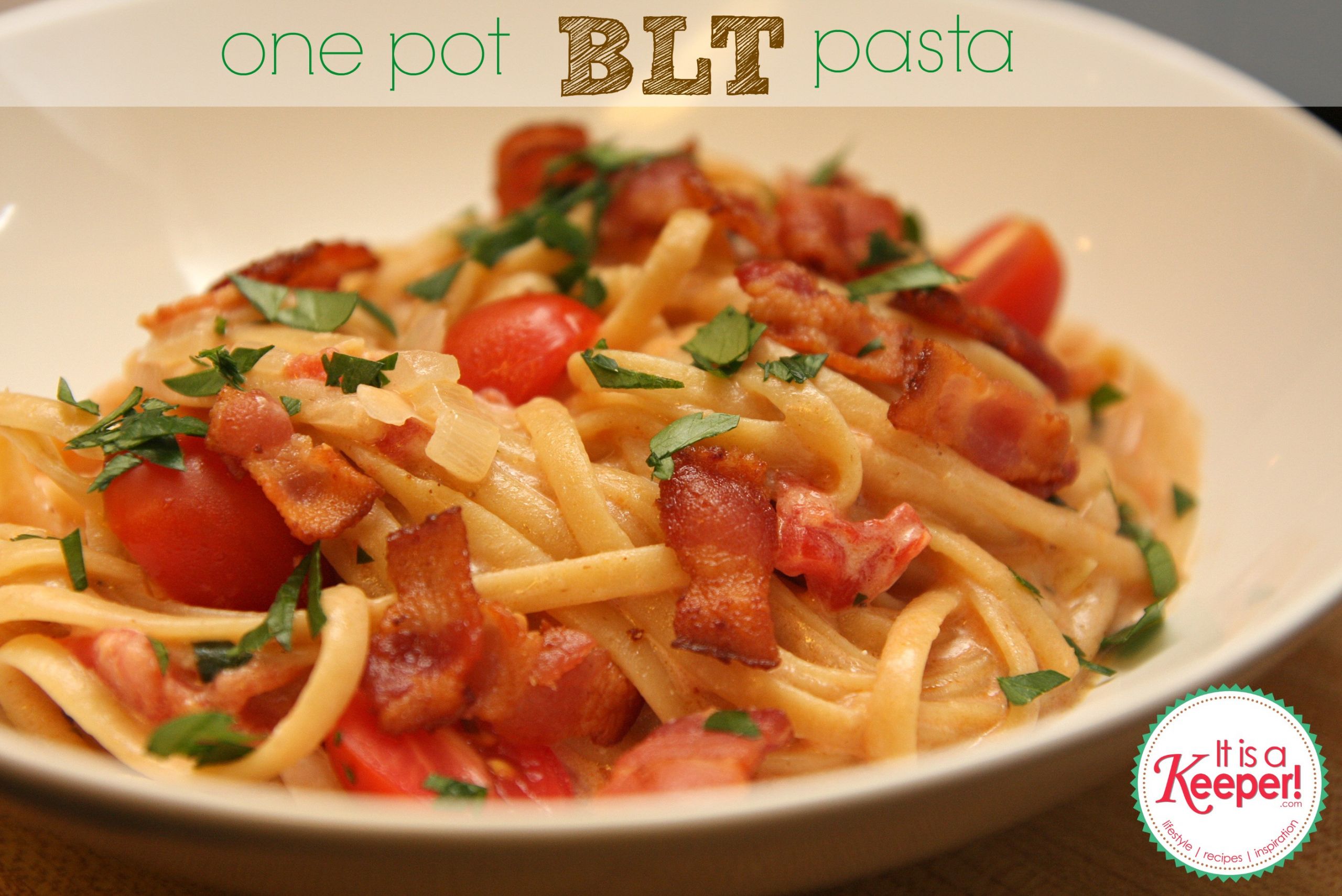 Spaghetti Dinner Ideas
 e Pot BLT Pasta
