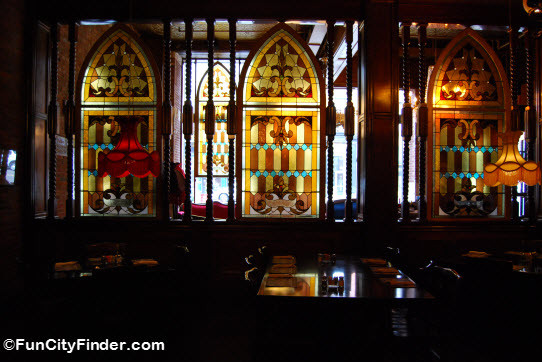 Spaghetti Factory Indianapolis Indiana
 Beautiful Stained Glass Windows at The Old Spaghetti