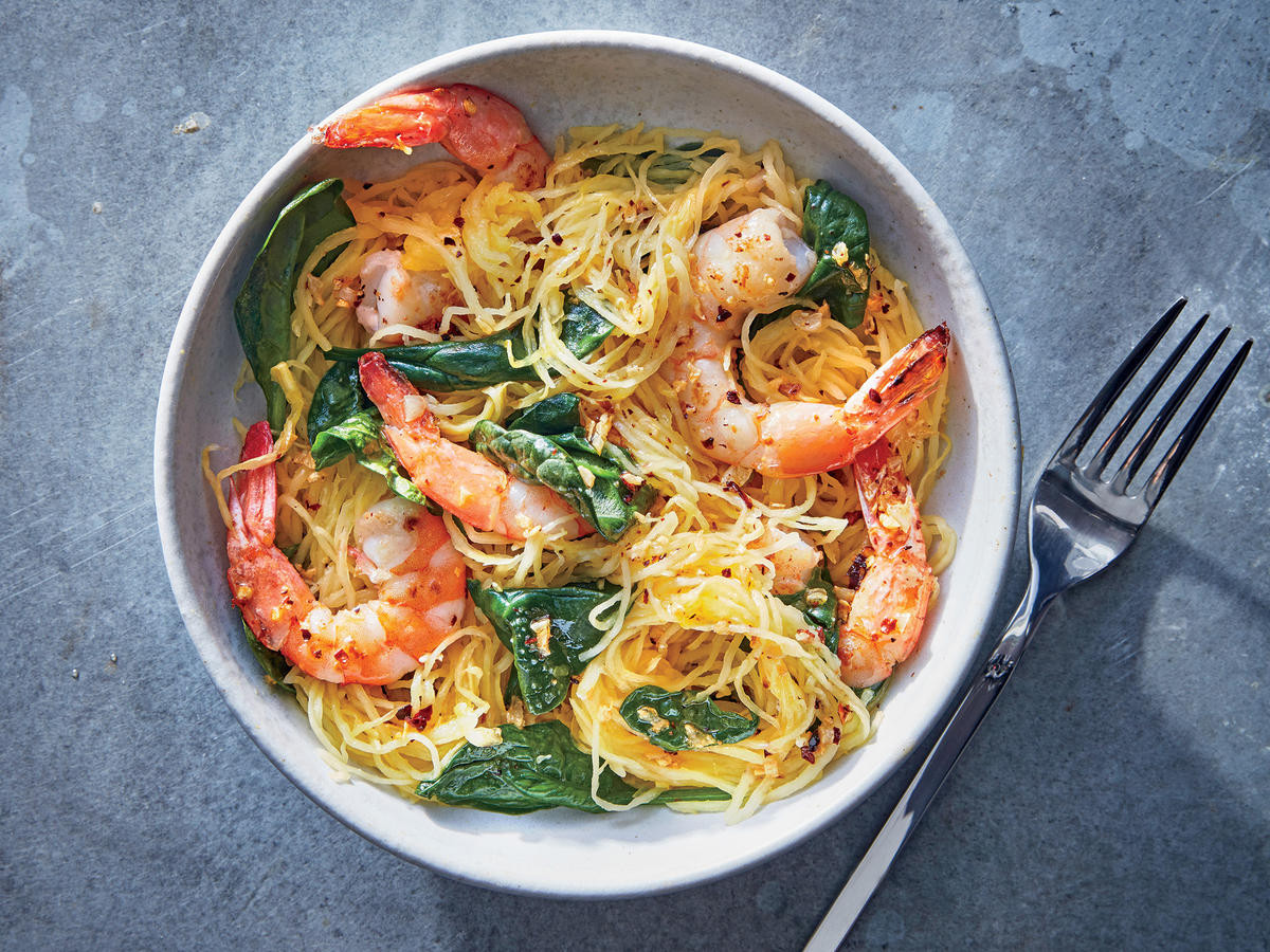 Spaghetti Squash With Shrimp
 Spaghetti Squash Shrimp Scampi Recipe Cooking Light