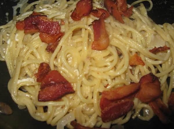 Spaghetti With Cottage Cheese
 Baconcottage Cheese Spaghetti