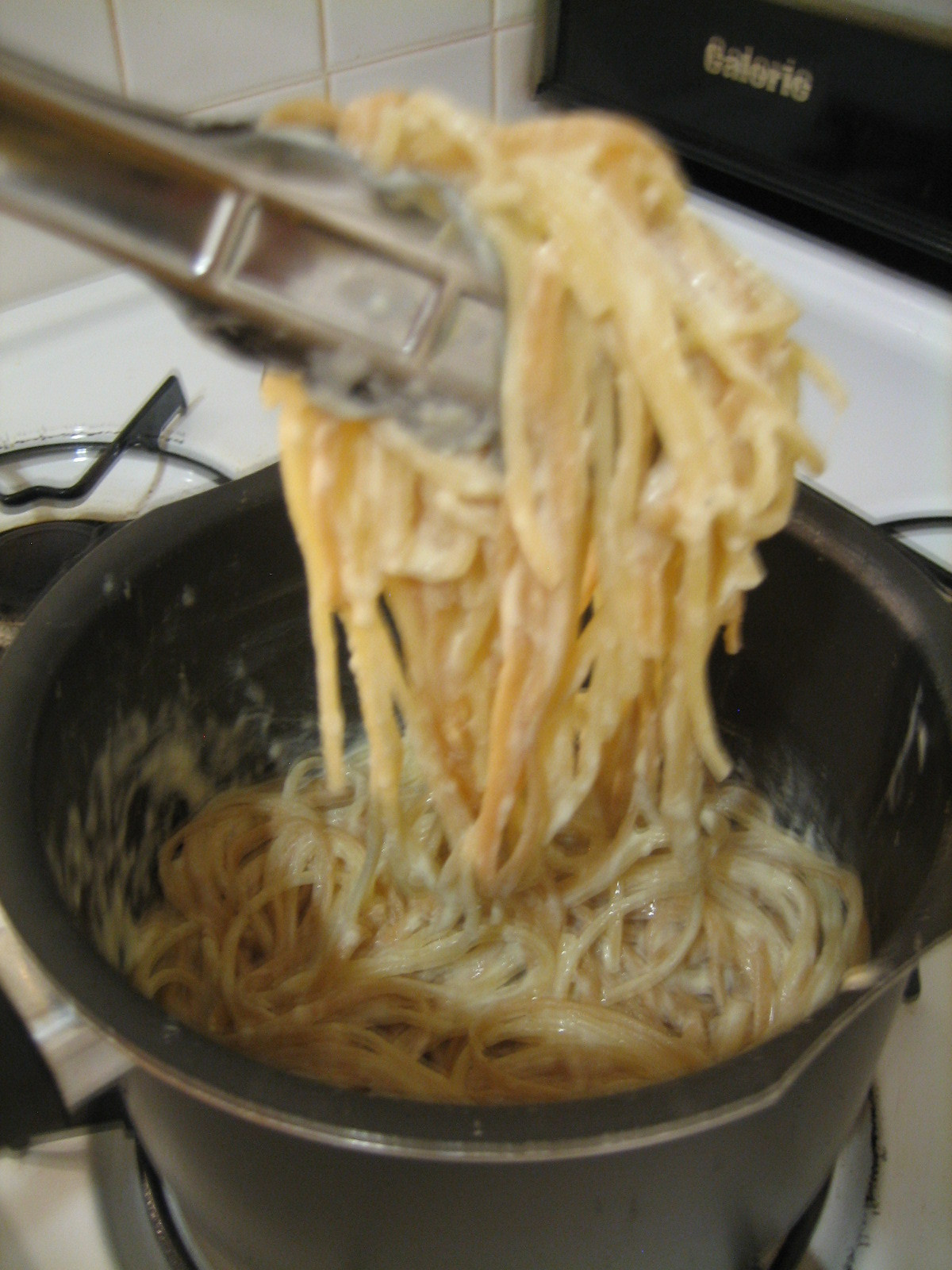 Spaghetti With Cottage Cheese
 Baking domesticity and all things mini Pasta with