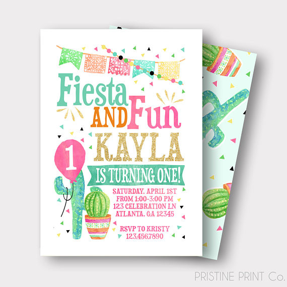 Spanish Birthday Invitations
 Fiesta Birthday Invitation Spanish Birthday Invitation