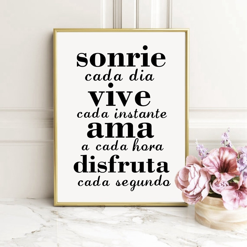Spanish Motivational Quotes
 Spanish Inspirational Quotes Canvas Painting Wall Poster