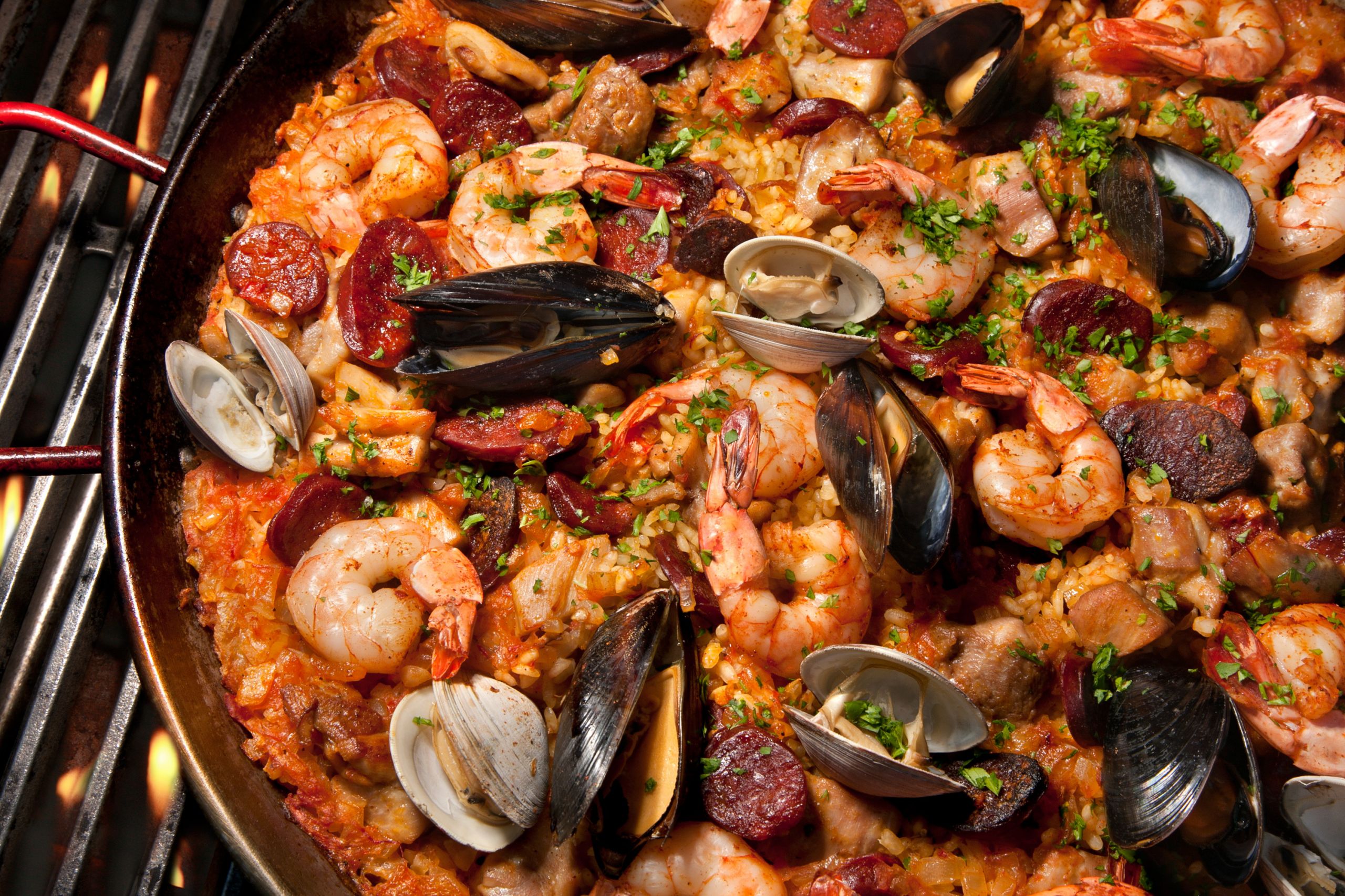Spanish Rice Dish With Seafood
 Grilled Paella Recipe CHOW