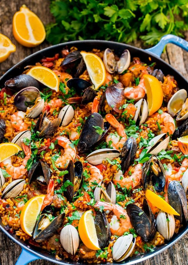 Spanish Rice Dish With Seafood
 Chicken and Seafood Paella a classic Spanish rice dish