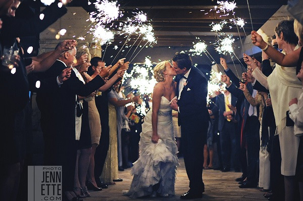 Sparkler Wedding Exit
 Go Out With A Bang Coordinating Sparkler Exits