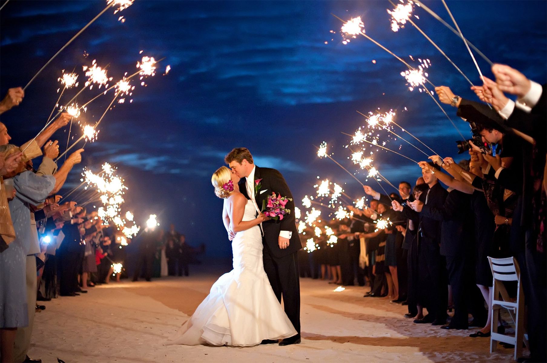 Sparkler Wedding
 Using Sparklers for Your Wedding Exit Send f A