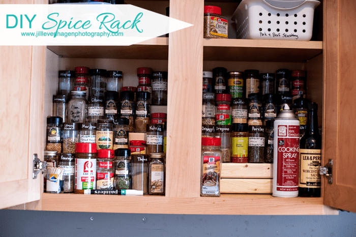 Spice Organizer DIY
 DIY Spice Rack
