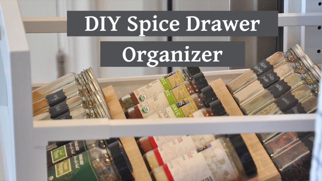 Spice Organizer DIY
 DIY Spice Drawer Organizer Spice Rack Drawer Insert