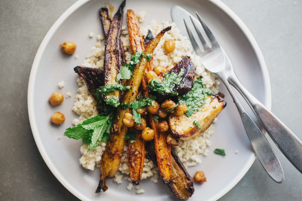 Spices For Roasted Vegetables
 SPICE ROASTED VEGETABLES WITH CHICKPEAS CHERMOULA