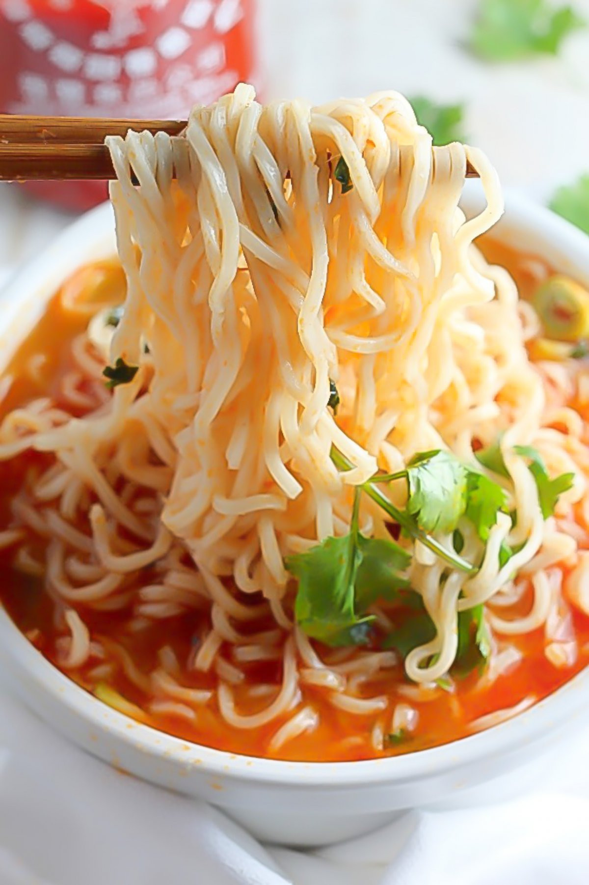 Spiciest Ramen Noodles
 20 Minute Spicy Sriracha Ramen Noodle Soup Baker by Nature