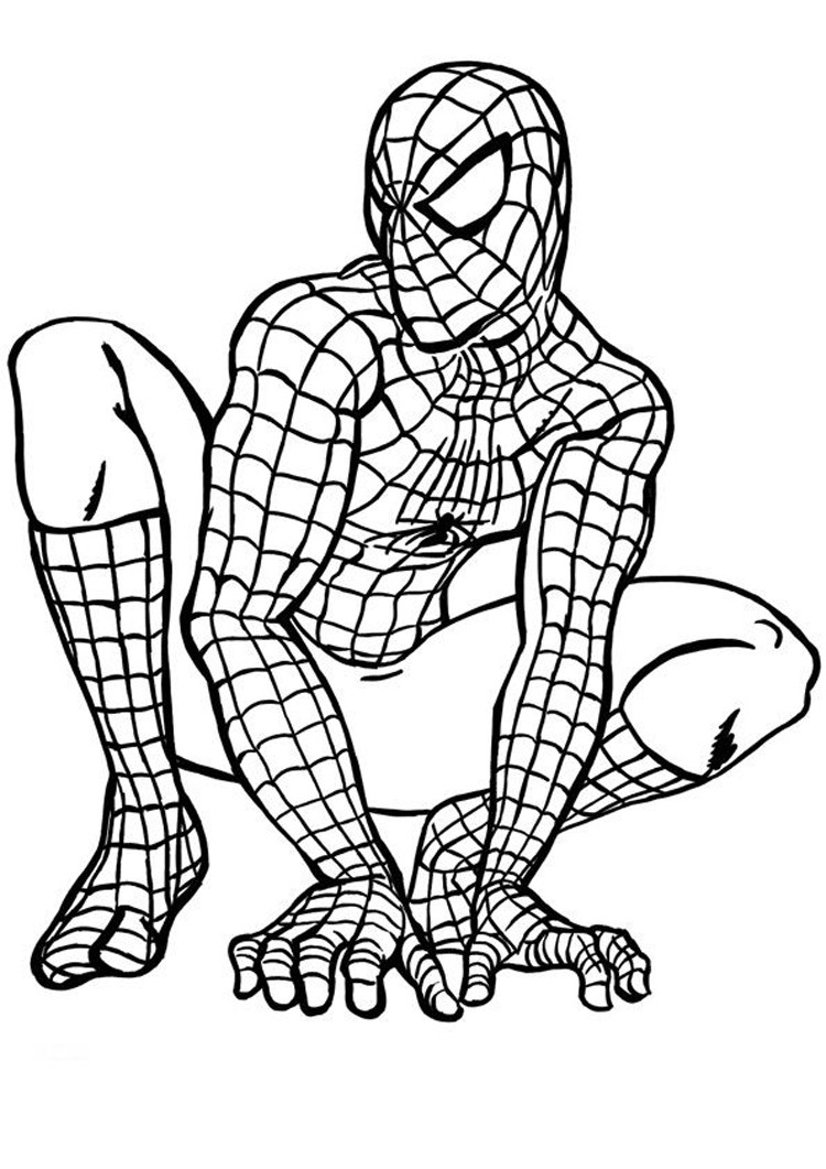 Spiderman Coloring Pages For Kids
 Spiderman free to color for children Spiderman Kids